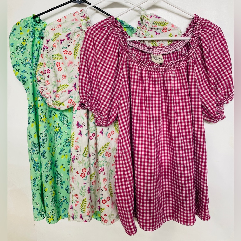 3 St. John’s Bay Short Sleeve Blouses- Size Medium